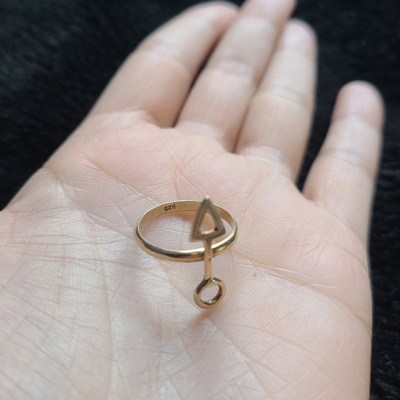 Arrow gold filled ring - Picture 2 of 4